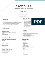 Blue Lines Simple Resume