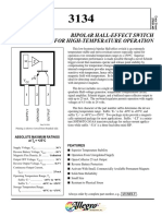 Bipolar Hall-Effect Switch For High-Temperature Operation: Features