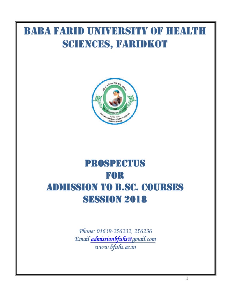 Prospectus PDF | PDF | Doctor Of Medicine | University And College