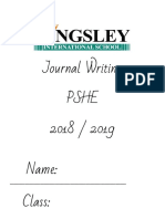 Journal Writing - PSHE PDF