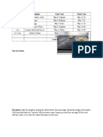 Ingredients Unit Cost Total Cost: Tart Au Citron