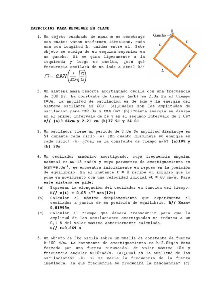Ejercicios para Resolver en Clase | PDF
