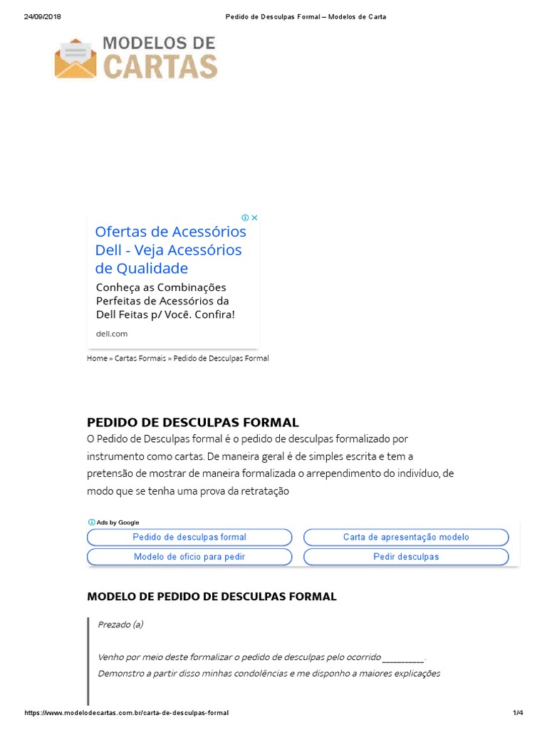 Modelo De Carta Formal Para Solicitar Algo Em Portugues 