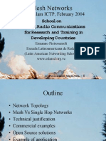 Mesh Networks: Abdus Salam ICTP, February 2004