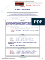El Liceo Digital - IDIOMA PORTUGUÉS (Brasil) - Artículos y Contracciones