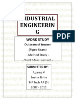 Industrial Engineerin G: Work Study