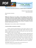 ANÁLISE DO CONCEITO DE INFÂNCIA_ UM BREVE RESGATE HISTÓRICO. Palavras-chave_ Conceito de Infância. Infância. Contemporaneidade.pdf