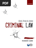 Card Cross Jones Criminal Law