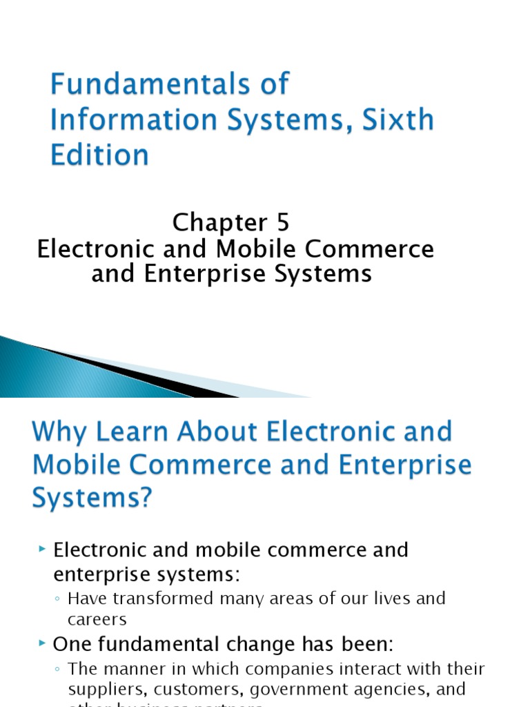 Electronic and Mobile Commerce and Enterprise Systems | PDF ...