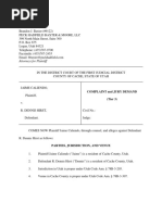JAIME CALIENDO Lawsuit v. R. DENNIS HIRST,