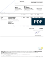 Tax Invoice for Panasonic Eluga Ray X Mobile