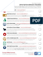 2018 Fall Enrollment Checklist: New Graduate Student