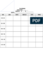 Plan Semanal Formato