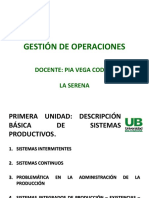 Gestión de Operaciones - Primera Unidad