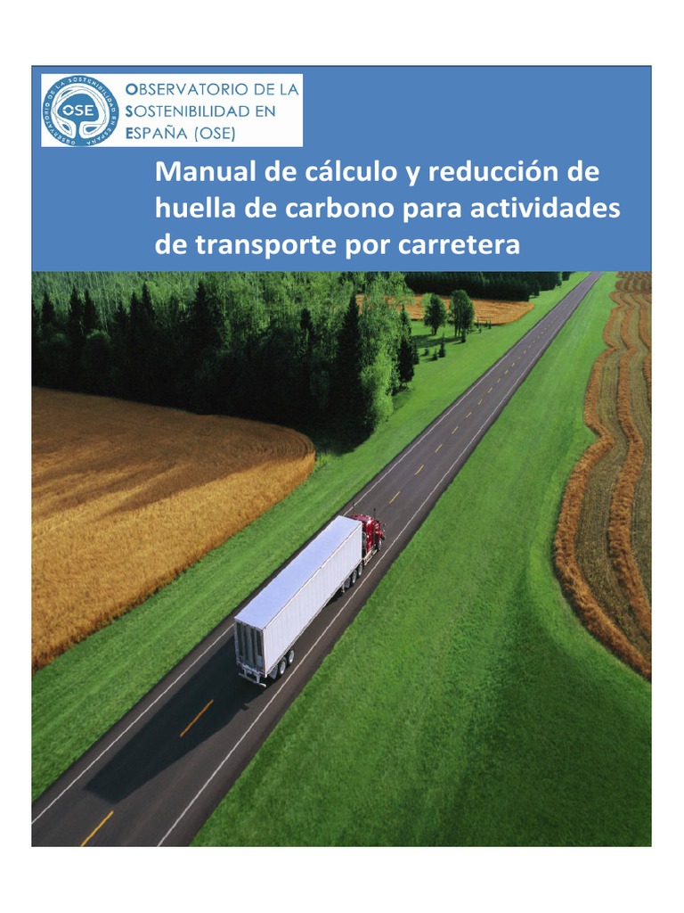 Manual de huella de carbono en transporte | PDF | Huella de carbono ...