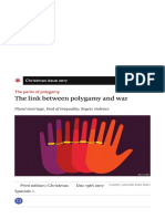 Plural Marriage Bred Inequality Begets Violence Link Between Polygamy and War