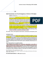 Review Article Self-Awareness and The Emergence Mind in Primates