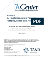 Implementation Process: Stages, Steps and Activities: A Guide To The