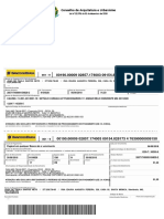 CAU-MG-TAXA-RRT - Exercício 2018 - R$ 91,50