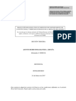 CASE of RUBIO DOSAMANTES v. SPAIN - (Spanish Translation) by The Spanish Ministry of Justice