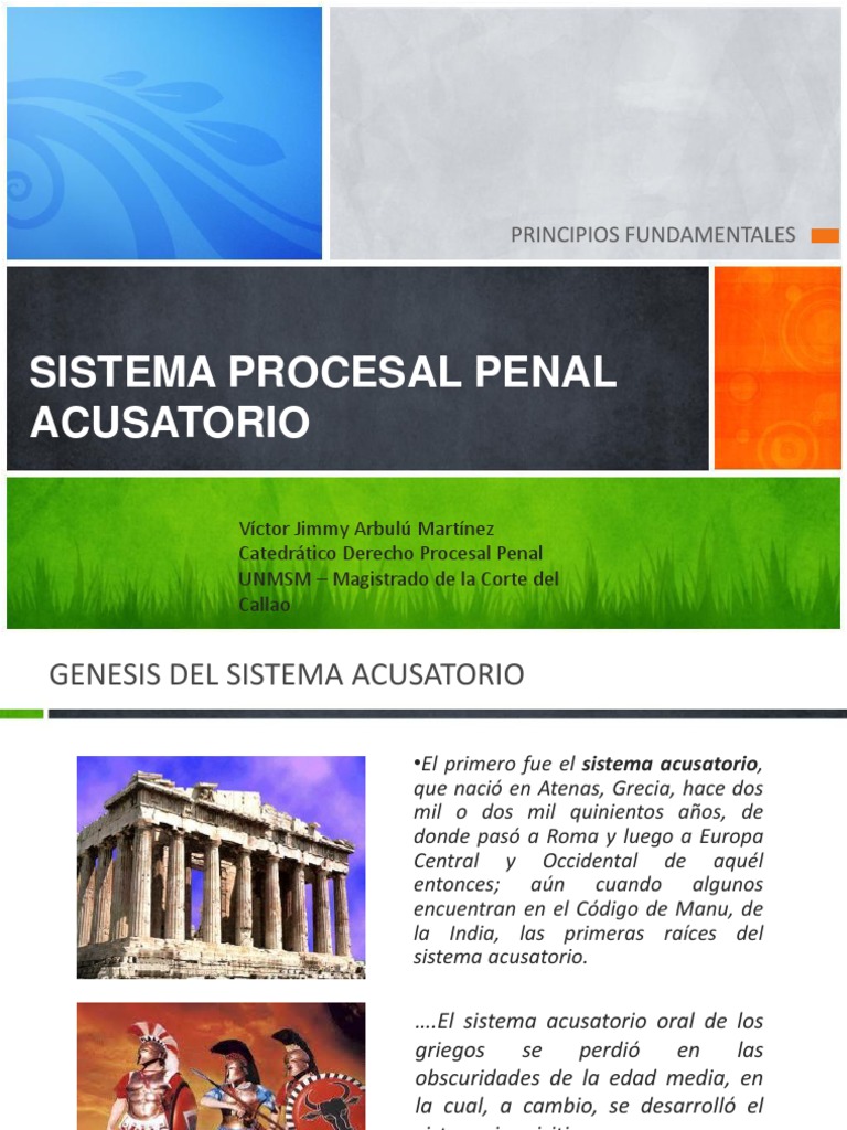 Sistema Procesal Penal Acusatorio | Procedimiento Criminal | Derecho penal