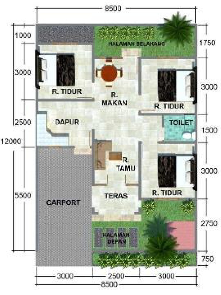 Download Desain Rumah  Minimalis  3 Kamar Pdf  Desainrumah72