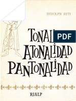 RETI, R. - Tonalidad, Atonalidad, Pantonalidad