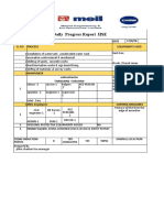 Daily Progress Report HSE: Date 17/9/18 Equipments Used