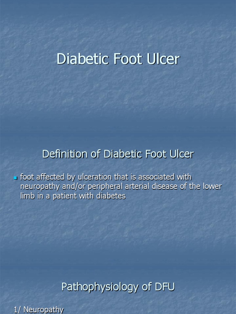 Diabetic Foot Ulcer | PDF | Wound | Diabetes