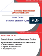 IEEE Rural Electric 2009 - Testing Numerical Transformer Differential Relays