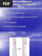 Features: It Is A Programmable Device. It Has 24 I/O Programmable Pins Like PA, PB, PC (3-8 Pins) - T T L Compatible. Improved DC Driving Capability
