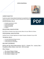 Resume College