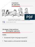 Strategic Interventions For English Learners