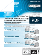 CC-Link Compact Type Remote I/O Modules with Increased Load Current and Separate Power Supplies