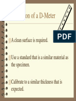 Calibration of A D-Meter