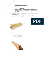 Tipos de Madera para La Construcción.