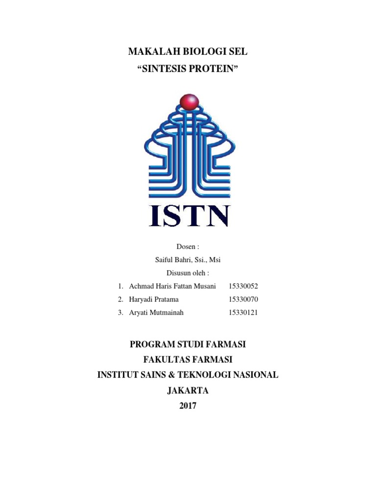 Sintesis Protein dalam Biologi Sel | PDF