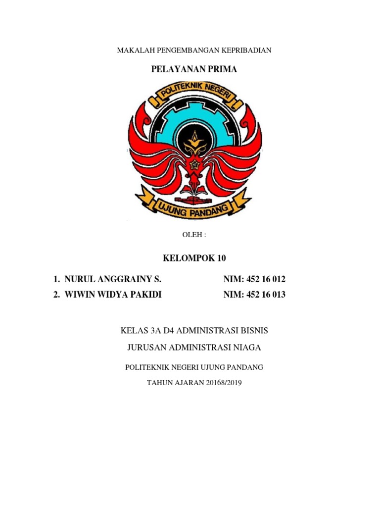 Makalah Pelayanan Prima