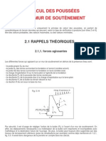 Calcul - Poussees Sur Mur de Soutènement