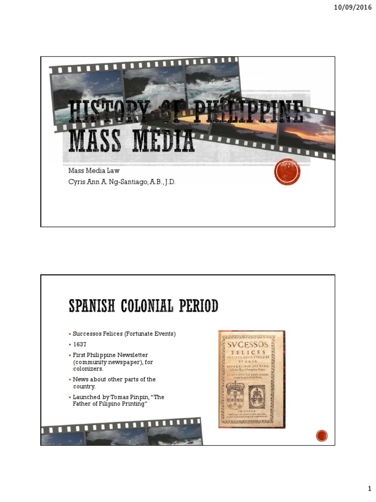 History of Mass Media in the Philippines | PDF | Philippines ...