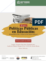 Agenda Foro Políticas Públicas en Educación: Etnoeducación y Educación Intercultural