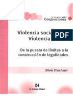 Violencia Social Violencia Escolar - Silvia Bleichmar PDF
