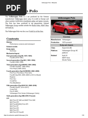 Volkswagen Polo Wikipedia Car Manufacturers Of Germany Automotive Technologies