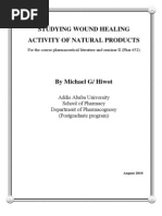 Download studying wound healing activities of natural products by michael  SN38943523 doc pdf