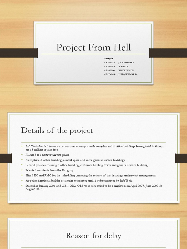 Project From Hell: Delays and Solutions | PDF | Project Management ...