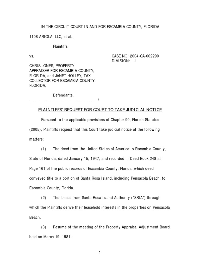 Request Take Judicial Notice Sample PDF Virginia Circuit Court