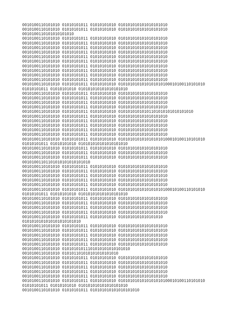 Binary Data Patterns Analysis | PDF