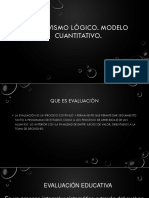 Positivismo Lógico. Modelo Cuantitativo