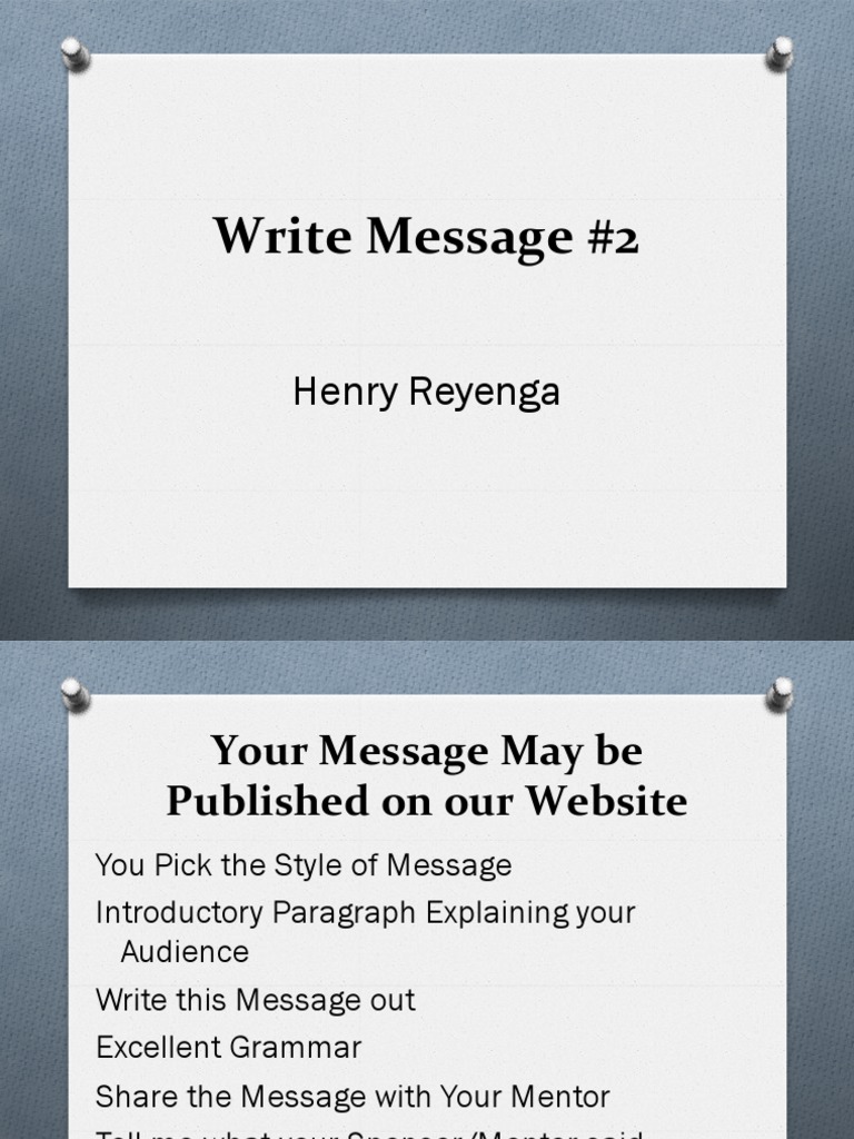 Write message 2 henry reyenga download free pdf sermon homiletics