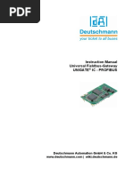 Instruction Manual Universal Fieldbus-Gateway Unigate Ic - Profibus